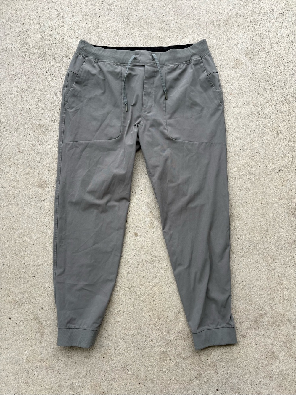 Lululemon ABC Jogger Grey Warpstreme Stretch Mens Pants Size XL 36x30